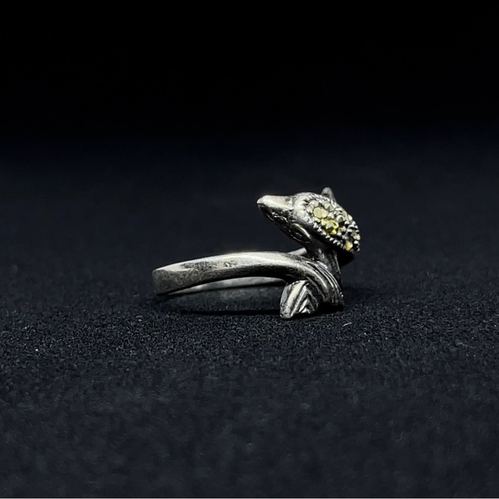 STERLING SILVER DOLPHIN RING - Picture 4 of 5